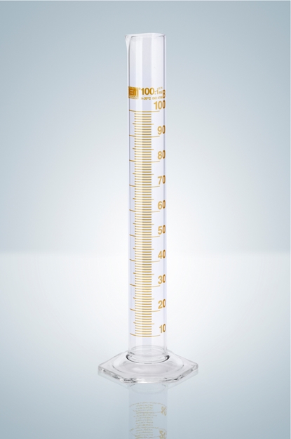 Measuring cylinder, class B, brown graduation